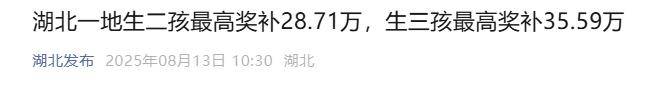 皇冠信用网代理注册
_湖北一地宣布:生二孩最高奖补28万、生三孩35万